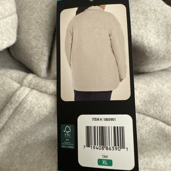 Banana Republic Women's Structured 4 Pocket Button Jacket, Tan, Size XL - Picture 2 of 4